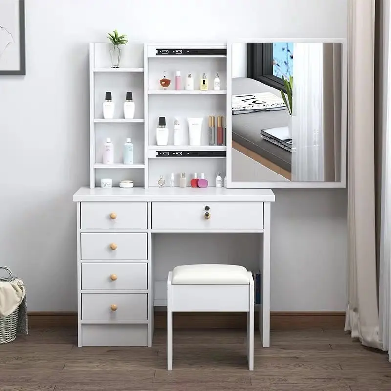 HM MALL VANITY MIRROR Dresser Cabinet With Mirror Big Durable Drawer Sliding Door