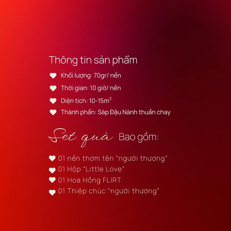 Set quà nến thơm phòng NẾN và HOA - Little Love - Flirt Candle tặng sinh nhật, lễ tình yêu an toàn, lành tính, thư giã, thoải mái tinh thần 2