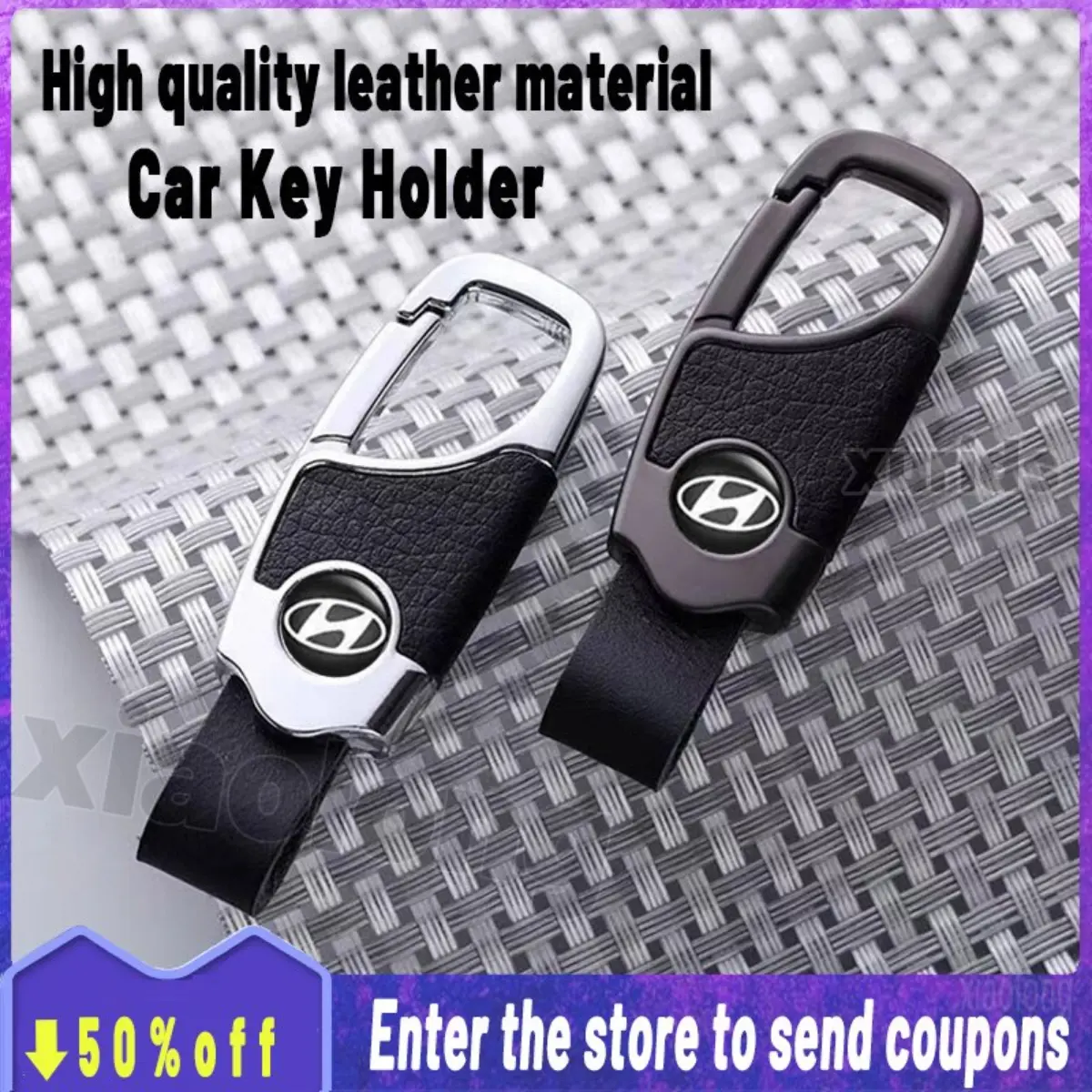 sale high quality leather metal car keychain motorcycle car key holder motorcycle accessories fashion car key chain men women car gift car accessories For Hyundai Starex Accent Tucson Eon Elantra Santa Fe i10 H100 Sonata Getz Veloster Genesis GrandeurCAR