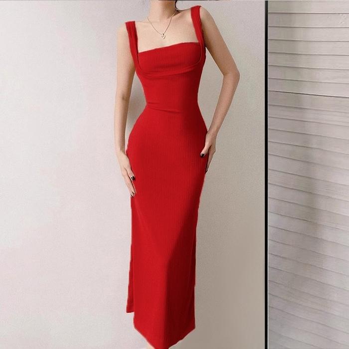 chinese dress ladies LESET Lauren Long Sleeve Maxi Dress in Black in Jersey main image 0