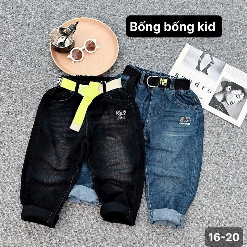A252- Quần dài jean cho bé trai,quần jean giấy mềm mại cao cấp,từ 18-45kg,cho bé 5 tuổi trở lên 8