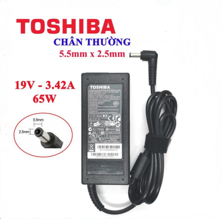 Sạc Laptop To hi ba 19V – 3.42A - 65W Chân thường 5.5 x2.5mm