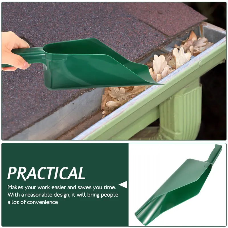 Gutter Scoop Set, Plastic Eaves Shovel, Gutter Shovel, Gutter Cleaning Spoon, Rain Garden Scoop for Gutter Cleaning Tools 4