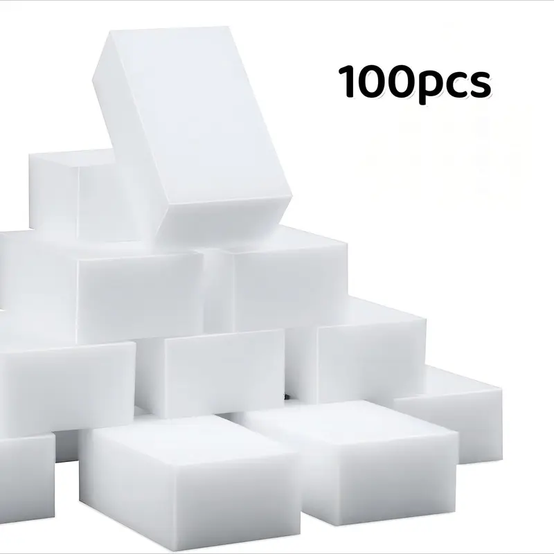 Magic Sponge, 10/30/100pcs Disposable Cleaning Sponge, Durable Melamine Sponge, Household Cleaning Tool for Kitchen, Bathroom, Bathtub, Sink, Furniture, Wall Cleaner 7