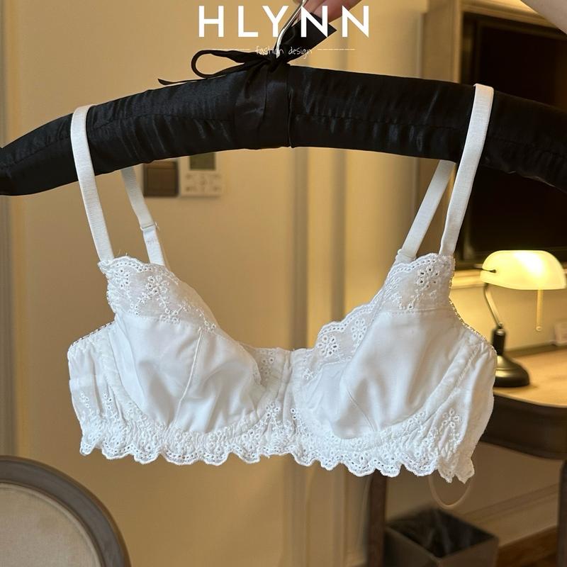 Áo bra vải thô thêu hoa có gọng không mút m314