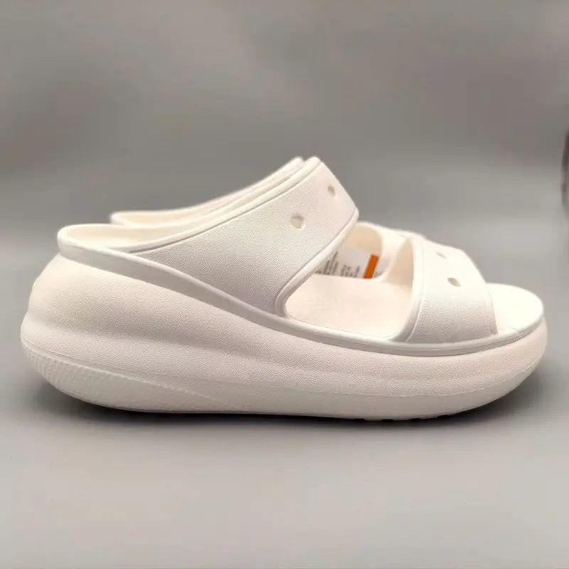 [TẶNG CHARM 3D] Dép nữ 2 quai đép đúc nguyên khối đế cao 6CM Mẫu mới 2025 4