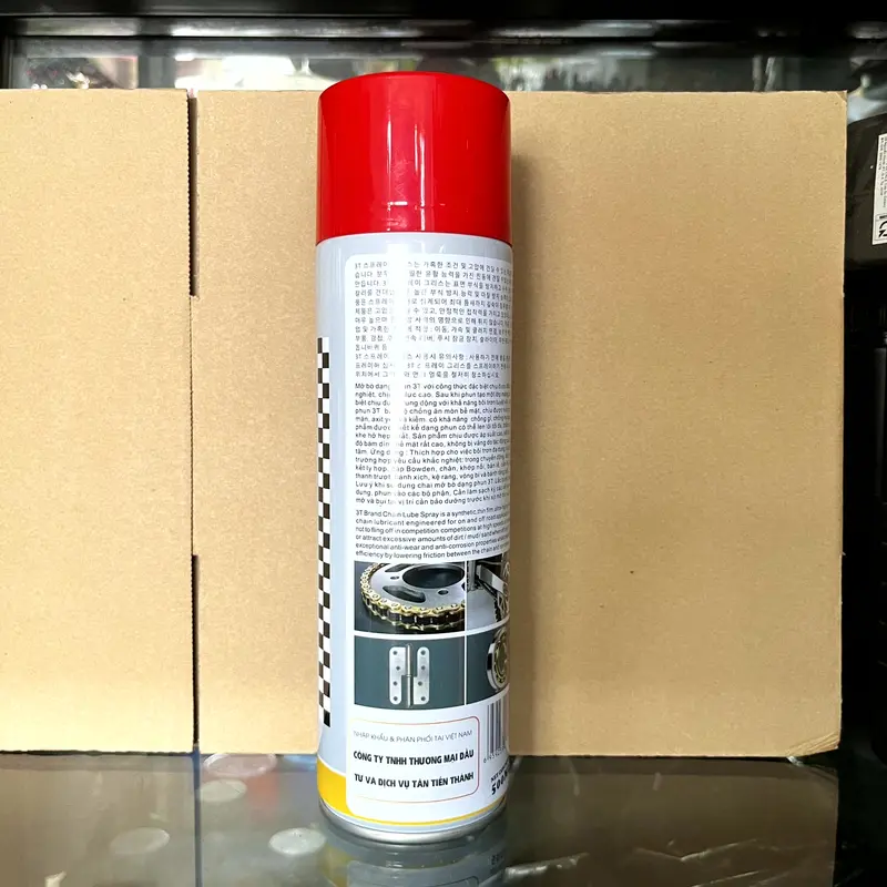 Dưỡng Sên 3T Mỡ Bò Nước 3T Chain Lube 500ml Chống Văng, Bám Bính Tốt, Mỡ Bò Dang Phun 1