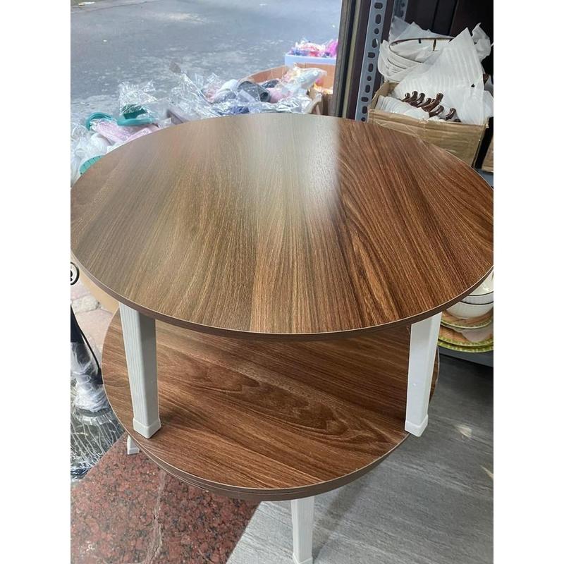 Bàn trà sofa tròn ngồi bệt MINI chân gỗ, phong cách hiện đại, decor phòng ngủ siêu yêu 2