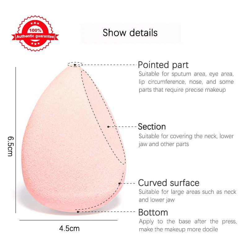 Product Introduction of Makeup Sponge Concealer Smooth Cosmetic Powder Puff Cut Shape Foundation Water Drop Bevel Make Up Blender Tool 3