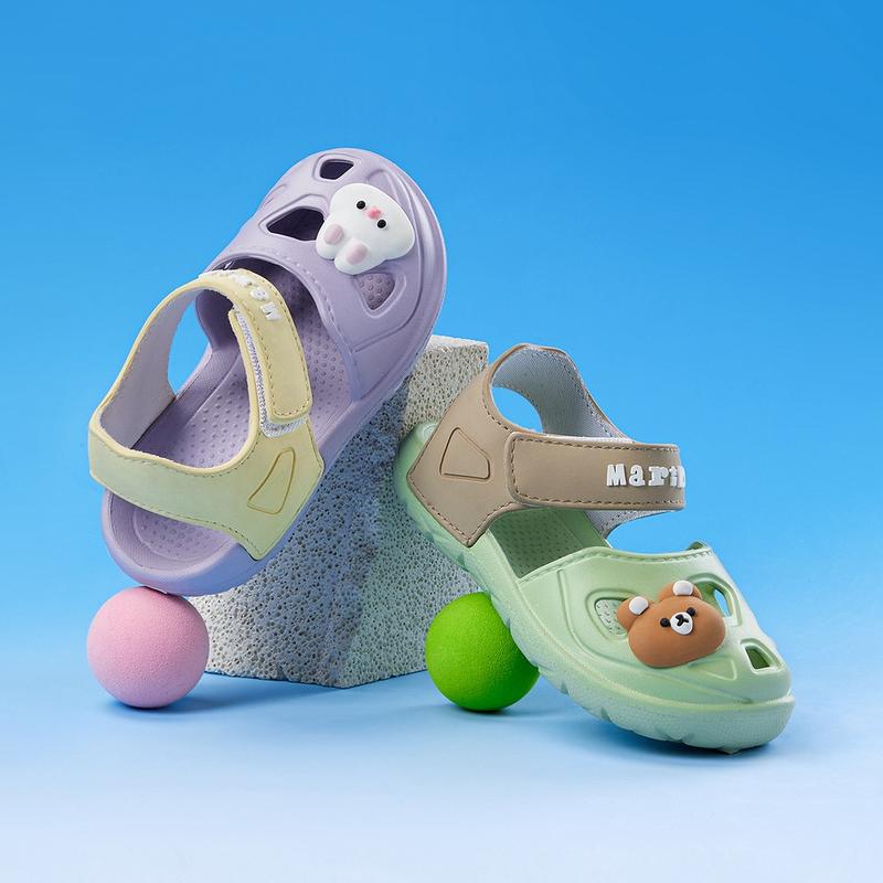  Cheerful Mario Dép Thỏ Cho Bé Gái Mùa Hè Công Chúa Dễ Thương Hoạt Hình Đế Mềm Chống Trơn Trượt Tập Đi Trẻ Em Bé Giày Đi Biển 