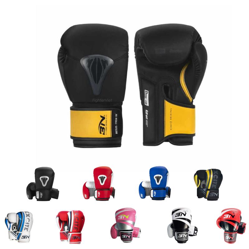 [HÀNG CHÍNH HÃNG ] Găng Tay Boxing BN Găng Tay Đấm Bốc Cao Cấp (Tặng Kèm Túi Đựng )