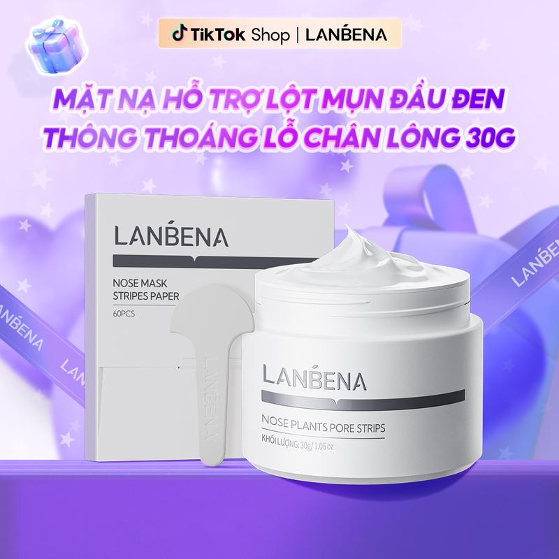Mặt Nạ Loại Bỏ Mụn Đầu Đen LANBENA, Phiên Bản Nâng Cấp 2.0, 60 CÁI Dải Mũi, Mặt Nạ Lột, Sữa Rửa Mặt Làm Sạch Mụn Đầu Trắng Lỗ Chân Lông, Làm Sạch Sâu, Thích Hợp Cho Mọi Loại Da, 30g, Hàng Mới Về, Skincare Nữ Cosmetics Women