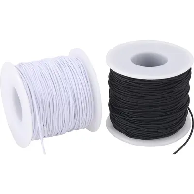Elastic For Masks 100 Pcs Elastic Cord With Metal Ends 30cm/11.8 Inch ...