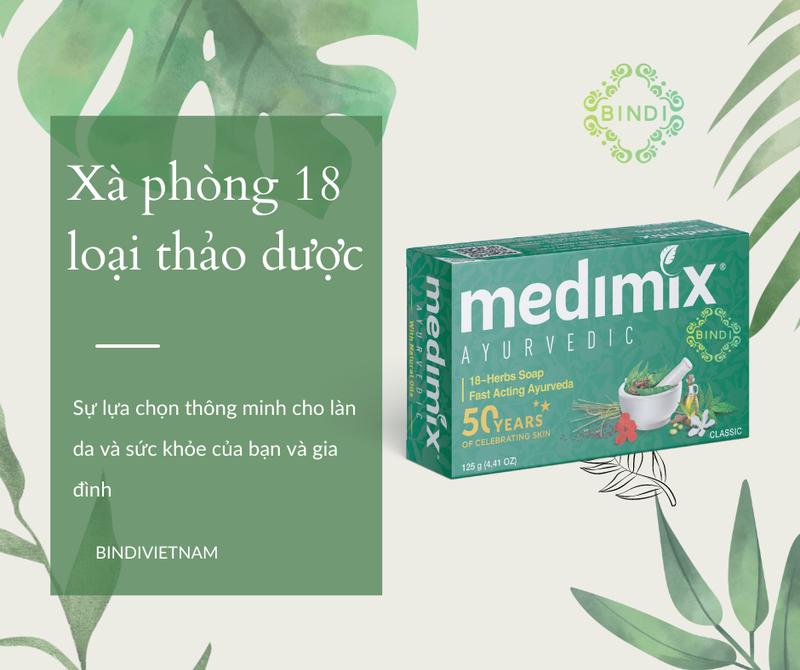 Product Introduction of Xà Phòng Medimix 18 Loại Thảo dược Ayurveda Tác Động Nhanh 125g Dưỡng Body Skincare 3