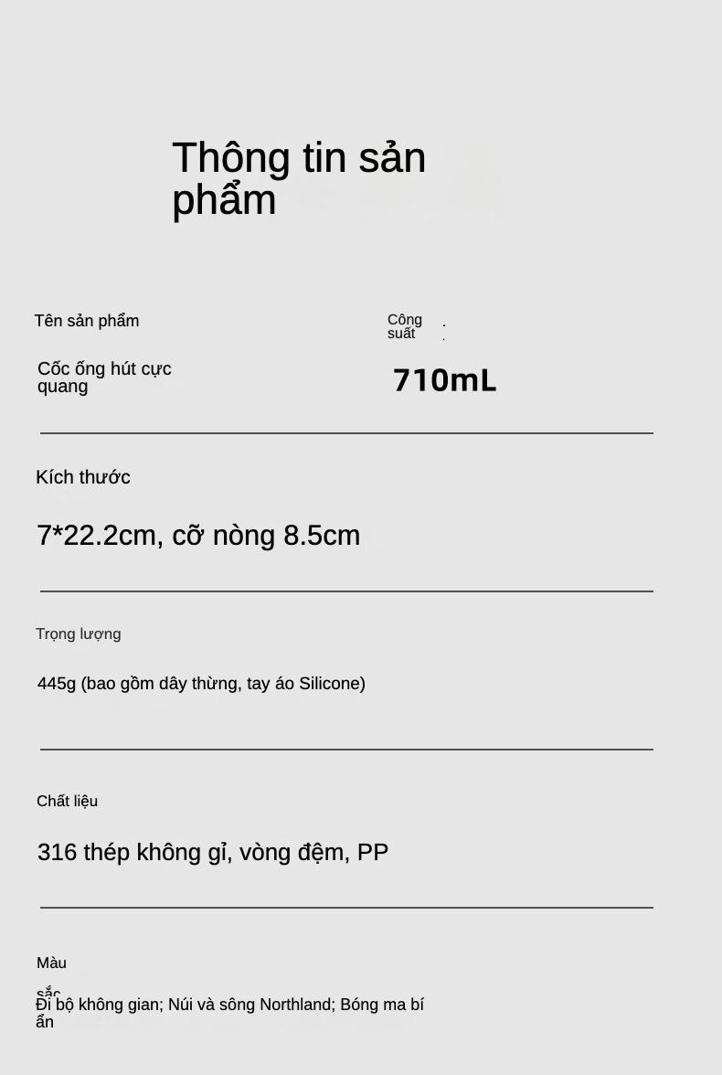 Product Introduction of Cốc Băng Giá, Chất Liệu Thép Không Gỉ, Có Ống Hút, Bình Nước Cách Nhiệt, Hàng Mới Về 21