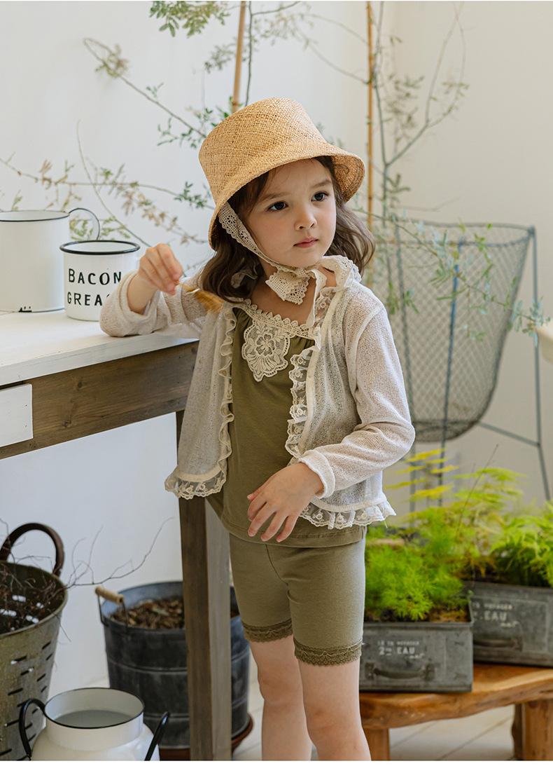 Product Introduction of 2024 Summer Strawberry Shan Girl Lace Feibian 3-Color Sweet Air Conditioning Shirt Sun Protection Shirt in Stock 19
