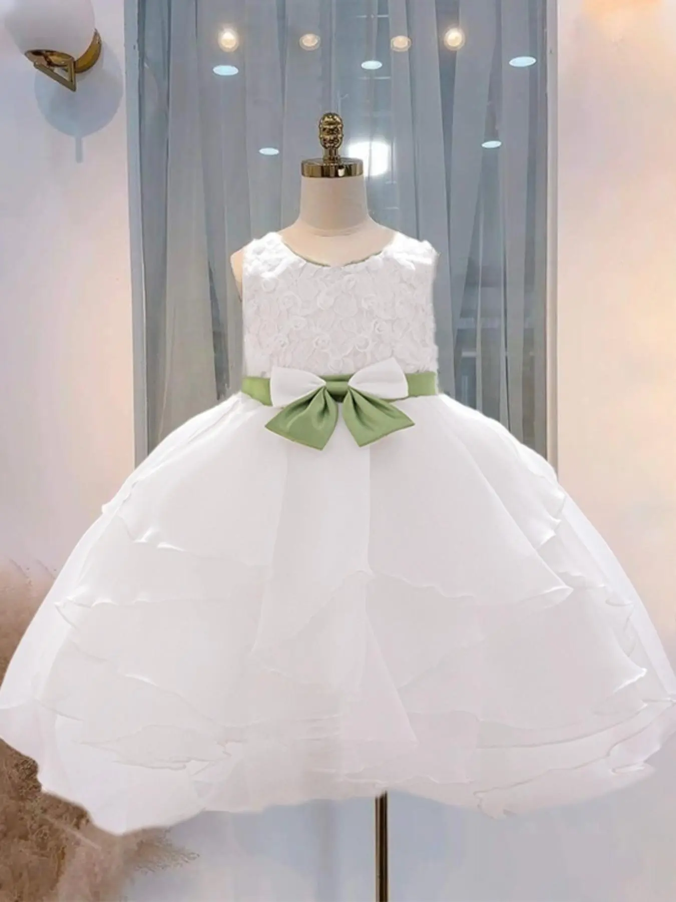 Toddler Girl's Dress, Elegant Romantic Dress for Party Wedding Guest, Kids Clothes for All Seasons