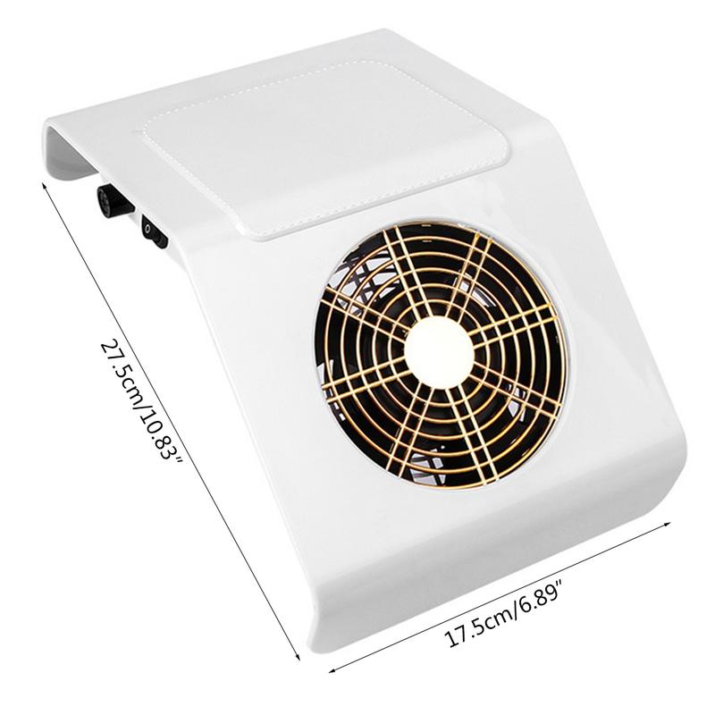 Product Introduction of 40W Suction Electric Nail Dust Collector Machine with Collecting Bag Dust-Free Vacuum Cleaner Extractor for Salon Home 0