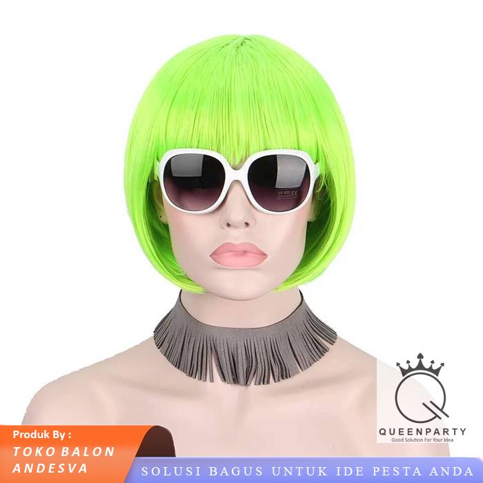 Wig Bob / Rambut Palsu Lurus Allsize / wig costplay Bob / Rambut Lurus Bob Palsu wig 3