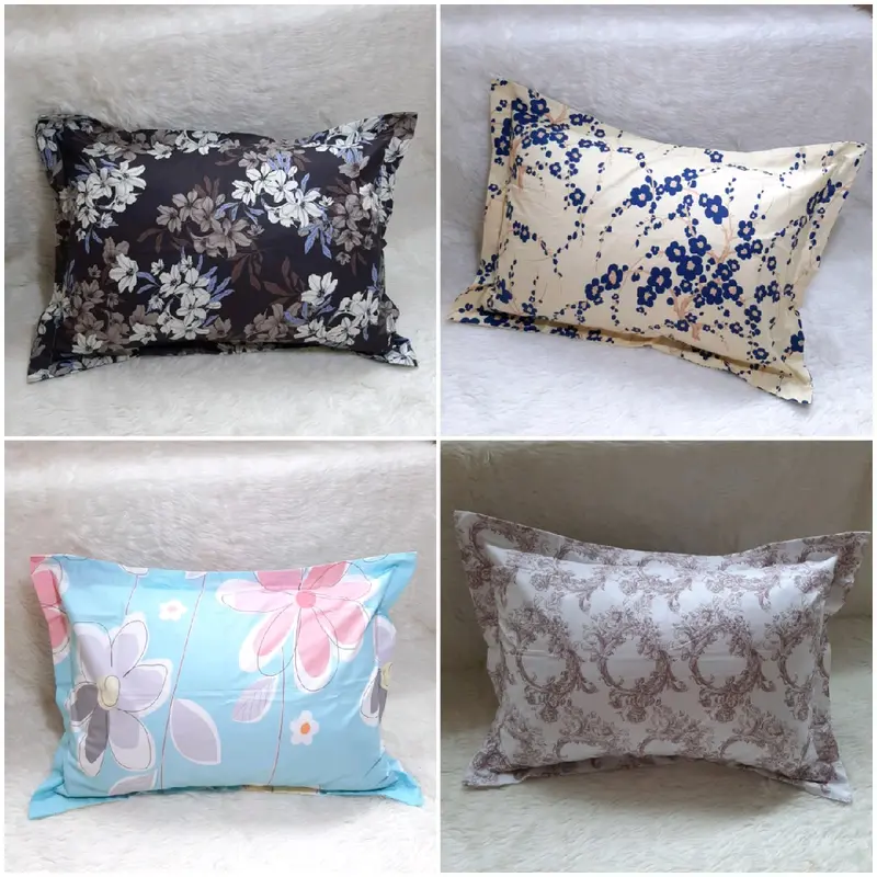 Sarung bantal bingkai satuan motif random bisa note/cacatan uk 50x70cm bahan cotton cvc dingin.lembut.halus 2