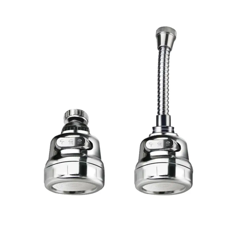 New 360 Degree Kitchen Faucet Aerator Adjustable Three Mode Sprayer Water Filters Swivel Water Diffuser