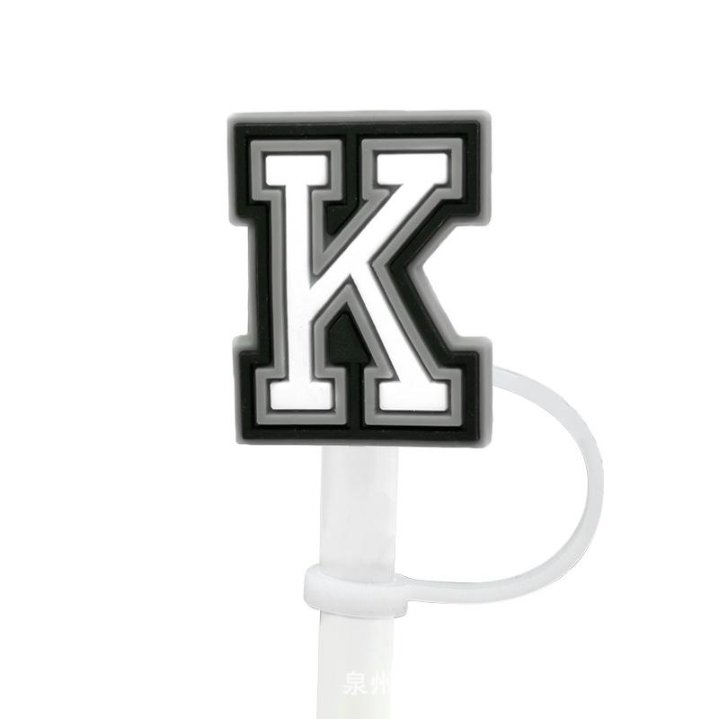 Product Introduction of [CL office]1PCS Letter Silicone Straw Covers Cap Compatible With Stanley 30&40Oz Cup10mm Straw Toppers Reusable Dust-Proof Straw Caps 13