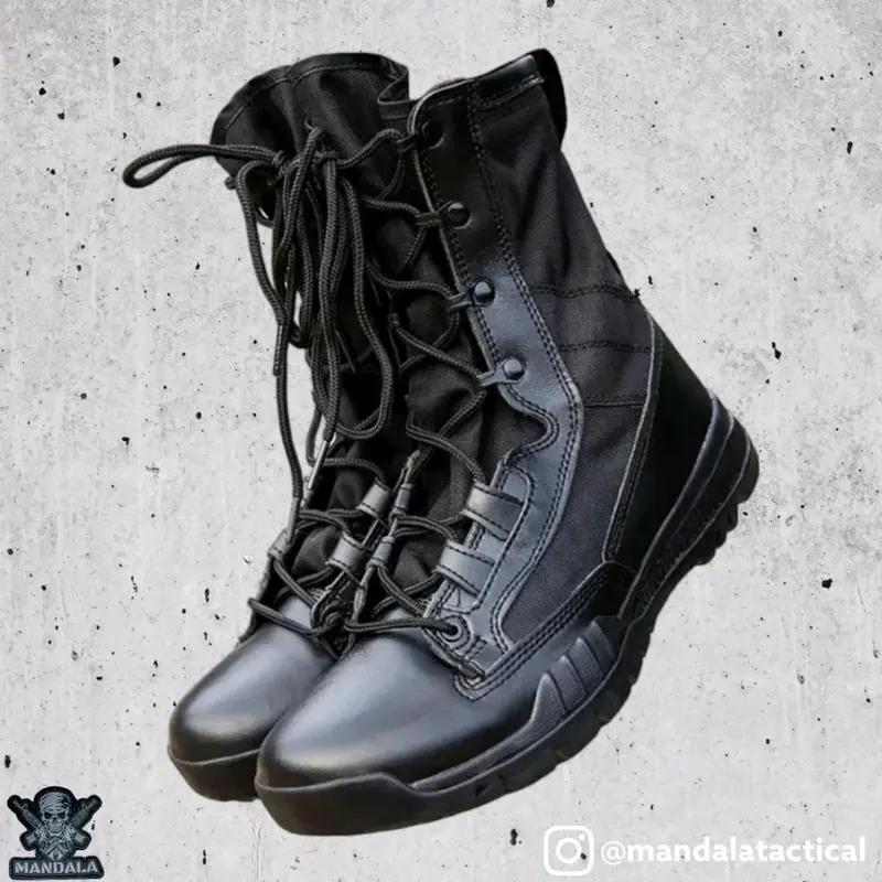 SEPATU PDL HITAM TACTICAL SWAT CQB 0