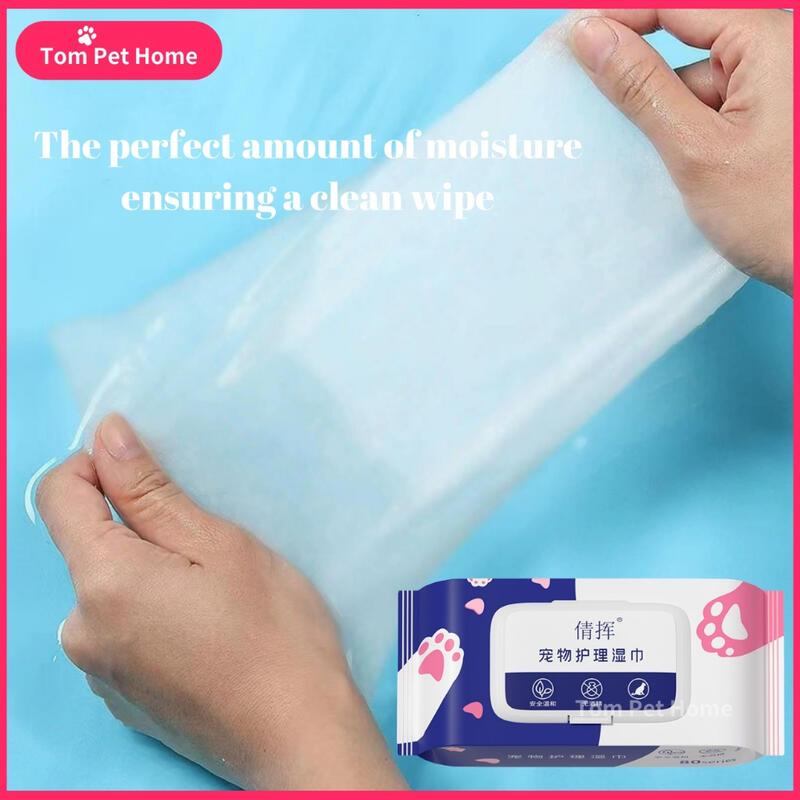 Khăn lau thú cưng khử mùi, Bioe, cho chó và mèo, vệ sinh, khăn giấy ướt, có thể được sử dụng cho chó và mèo 3
