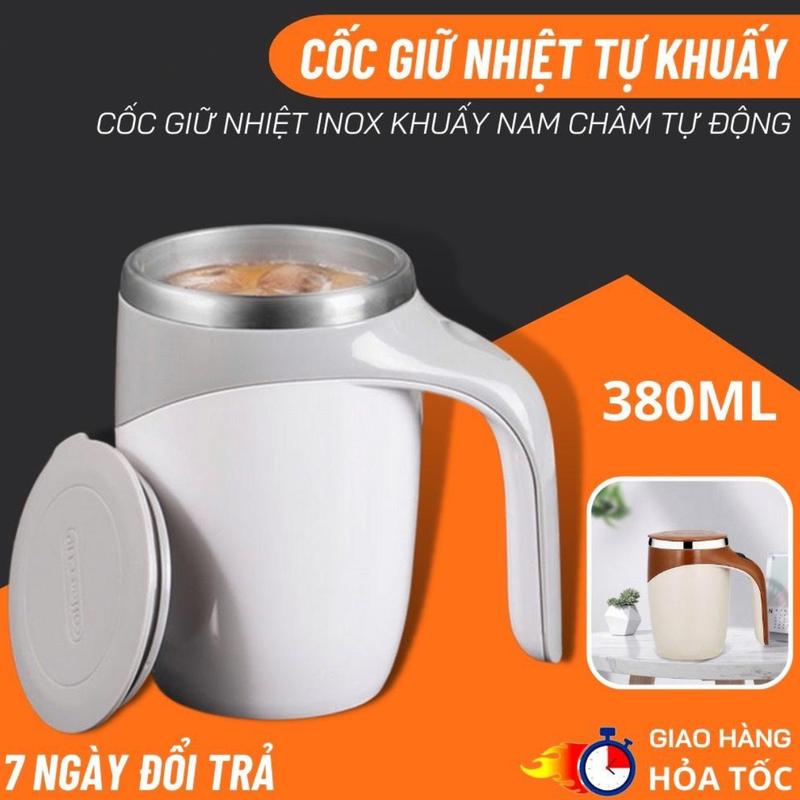 Cốc Tự Khuấy, Cốc Pha Đồ Uống Tự Động Giữ Nhiệt Đa Năng -Pha Cafe ,Trà, Ngũ Cốc ly  gấu trúc