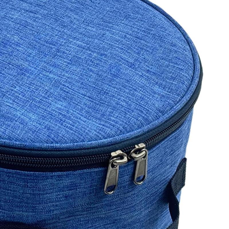 Product Introduction of Folding Fan Storage Bag with Double Zipper Large Capacity Makeup Bag Easy Carrying for Travel Camping Picnic Backpacking Outdoor 1