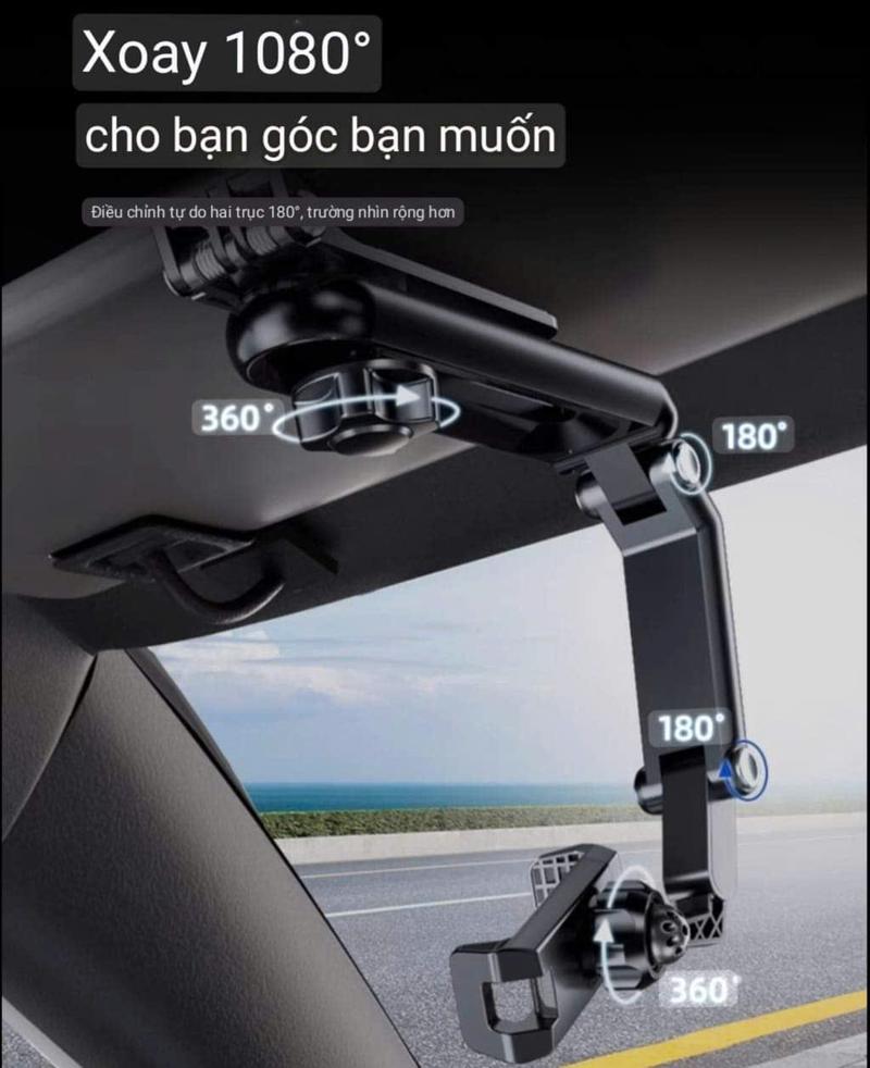 Product Introduction of giá đở điện thoại kẹp che nắng ô tô thông dụng xoay 360 độ Nội Thất 3