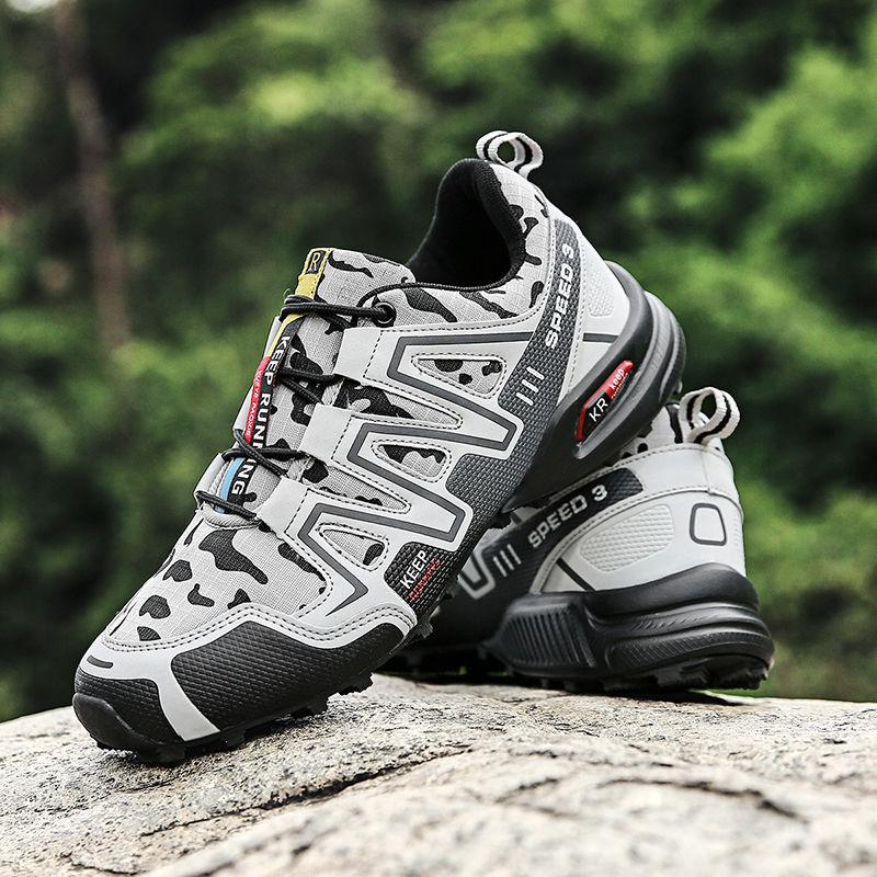 Product Introduction of 2023 Cross-Border Hiking Shoes Men's plus Size Lightweight Casual Mountain Running Shoes Riding plus Size Outdoor Hiking Shoes Non-Slip 8