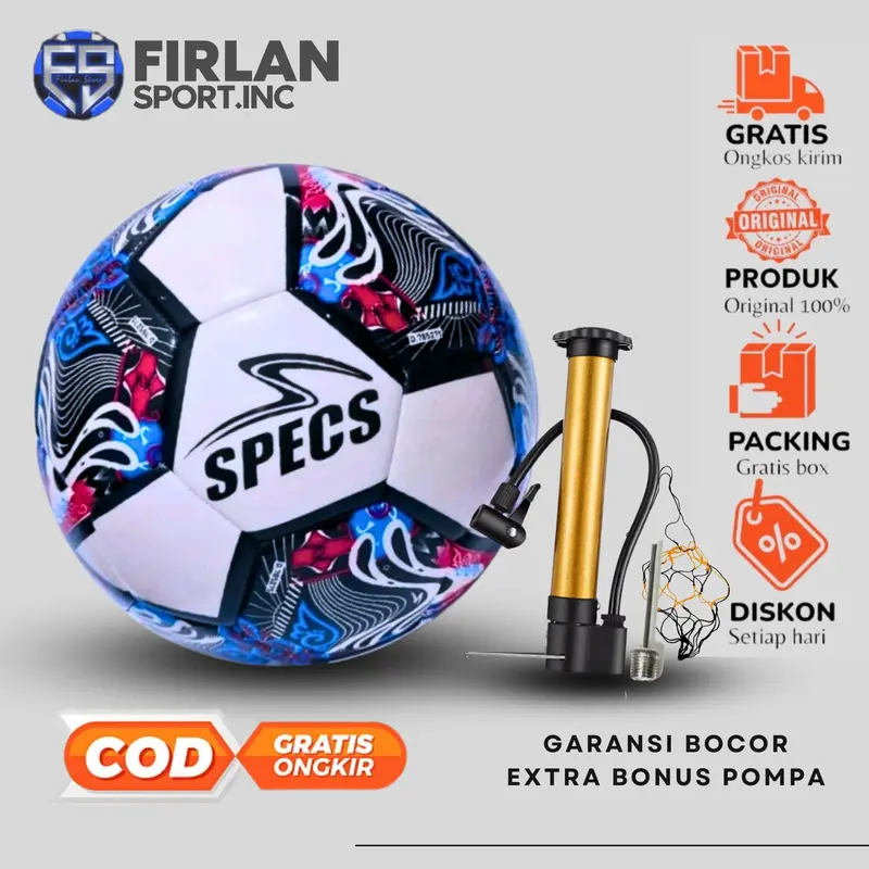 Bolla futsal specs iluzions 11 bola futsal murah bola futsal batik free pompa pentil & jaring wadah bola 0
