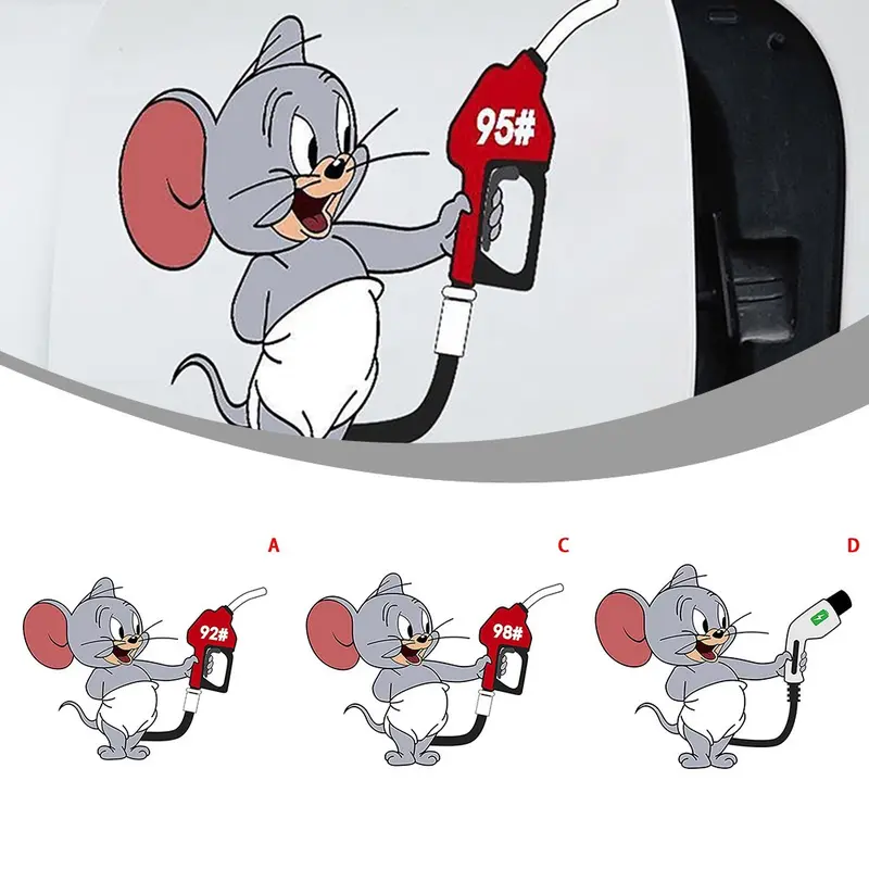 Fuel tank cover car sticker Cute Personalized Car Creative sticker ...