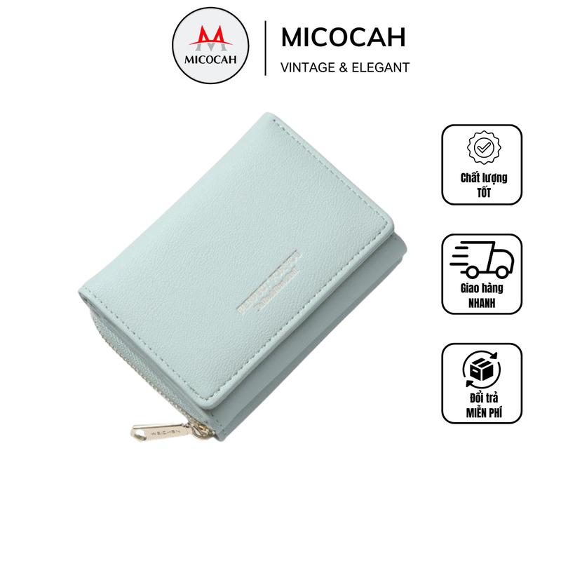 Ví Bóp Nữ Ngắn Mini Cầm Tay  Đựng Tiền Gấp 3 Nhỏ Gọn Nhiều Ngăn Tiện Dụng PFY11 Wallet Hình Chữ Nhật Da