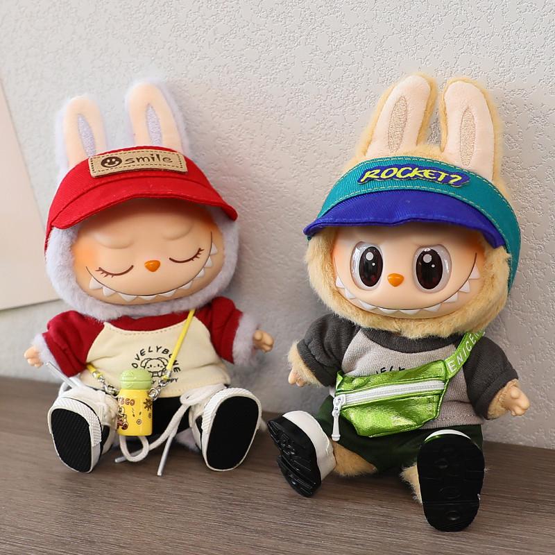Product Introduction of TK LABUBU baby clothes sportswear casual wear T-shirt sneakers cap change Hoodies Dolls Accessories Cute Decoration Little Cloths for labubu cloth 10