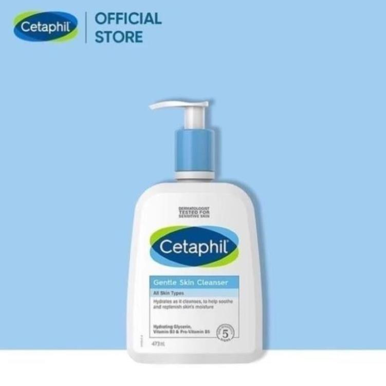 Sữa rửa mặt dịu nhẹ Cetaphil 473ml mẫu mới, gel rửa mặt dành cho da dầu và da nhạy cảmNăm 2025 Skincare Nữ 0