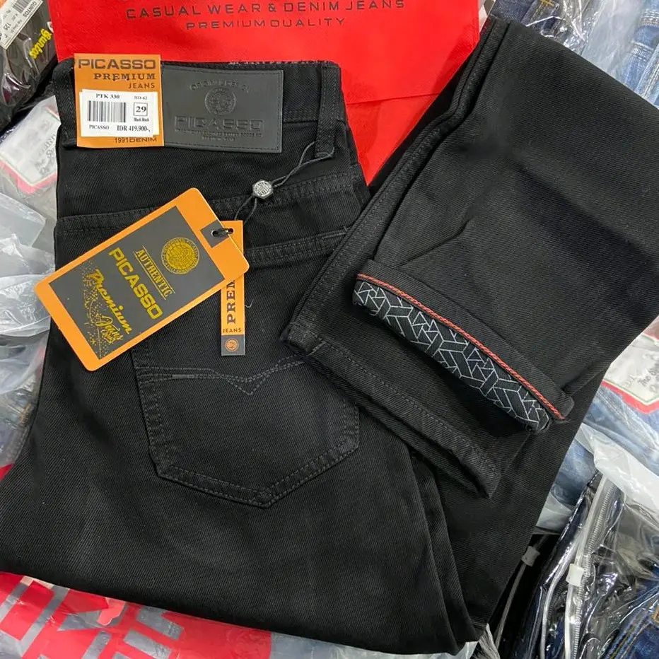 Celana jeans PICASSO ORIGINAL PREMIUM shofh jeans Pria Panjang Hitam Distro Dewasa Skinny Slimfit Nyaman