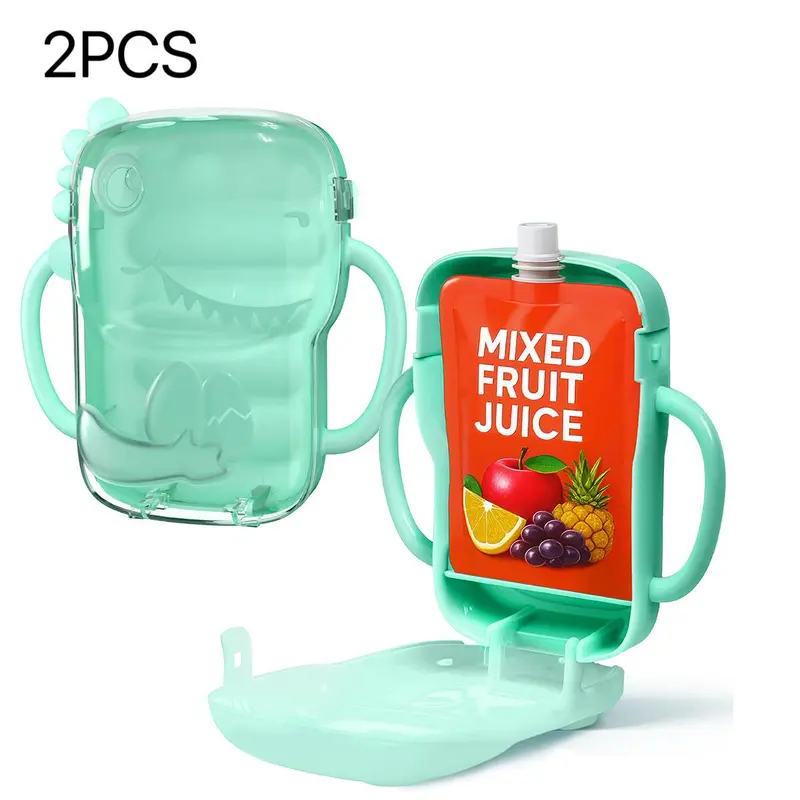 Baby Fruit Juice Feeder, 1/2 Counts Reusable Baby Fruit Feeder Pacifier, Baby Fruit Feeder Pacifier, Baby Food Supplement Feeder, Baby Food Grasping Toy 4
