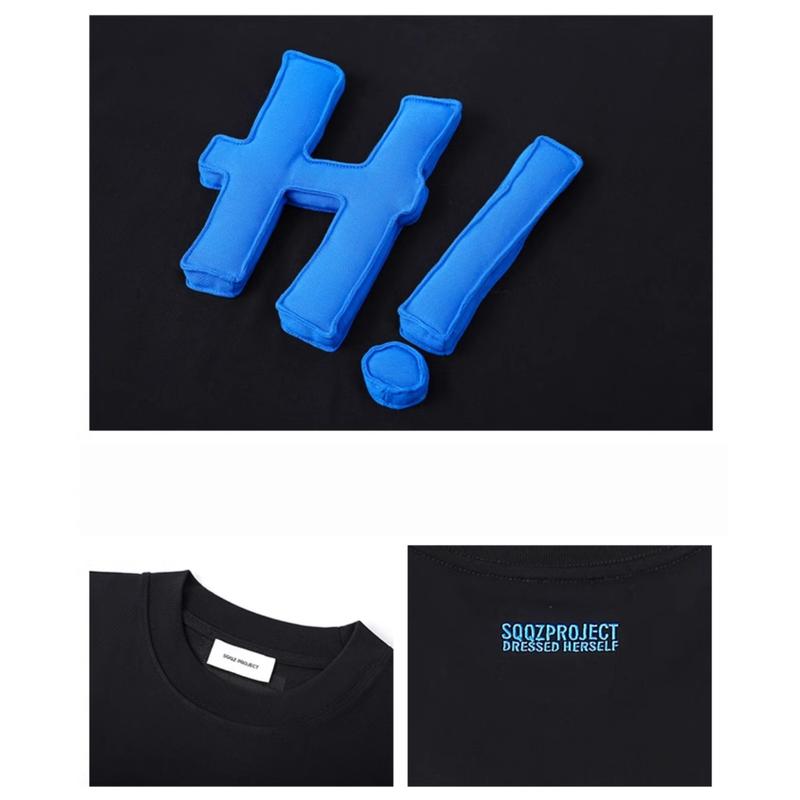 Áo Thun Nam Họa Tiết Nổi Chữ Hi HeiLit Phông Tay Lỡ Chất Vải Cotton Co Giãn Chuẩn Form Unisex 1
