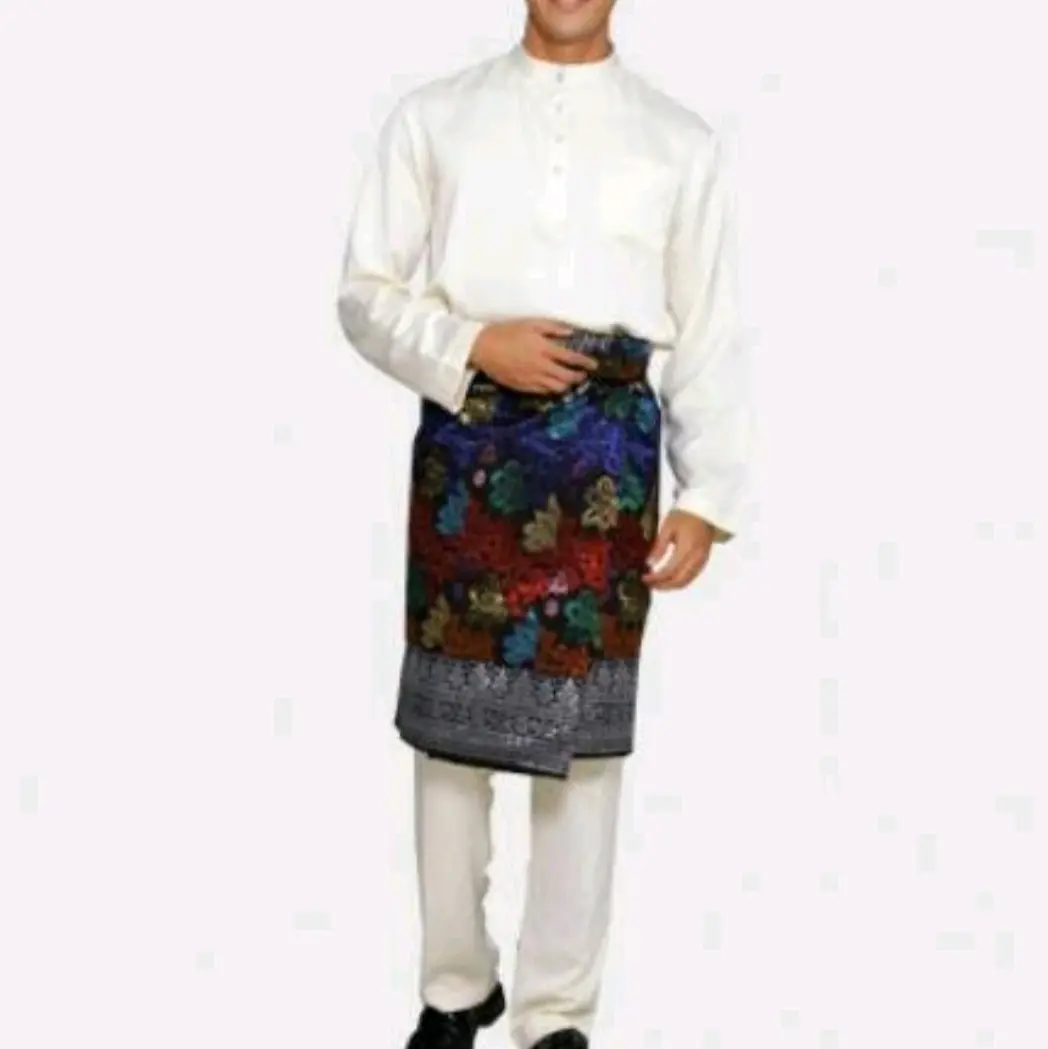 1set baju teluk belanga Melayu pria// Polos