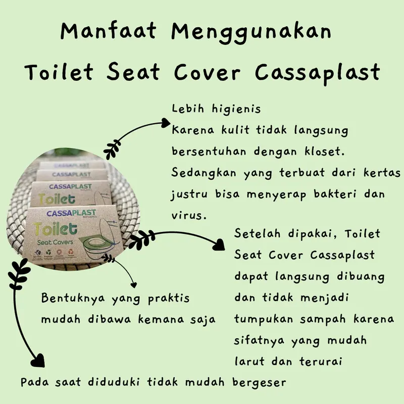 Cassaplast Bioplastic Toilet Seat Cover Ramah Lingkungan 2