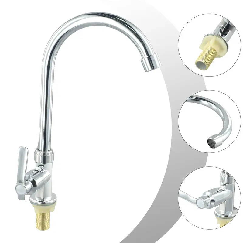 Vòi Nước Bồn Rửa, Vòi Nước Lạnh, Vòi Bồn Rửa Nhà Bếp, Vòi Có Lỗ Cần Gạt Đơn, Nước Lạnh, Còn Hàng 7