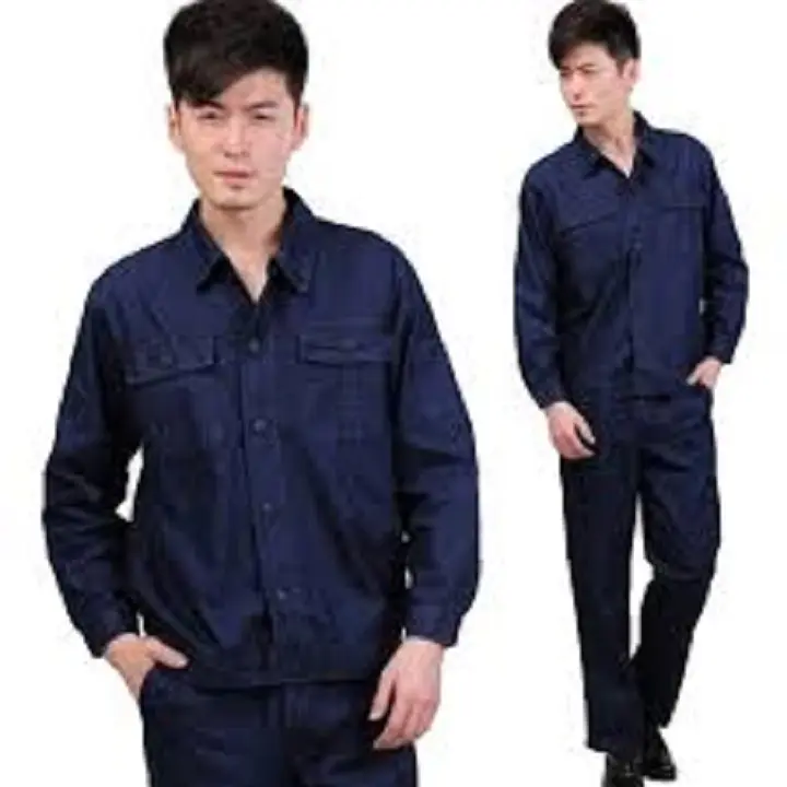 Bộ quần áo bảo hộ lao động , Đồng phục, Trang phục bảo hộ lao động , công nhân, công trình Màu Tím Than Menswear Nam