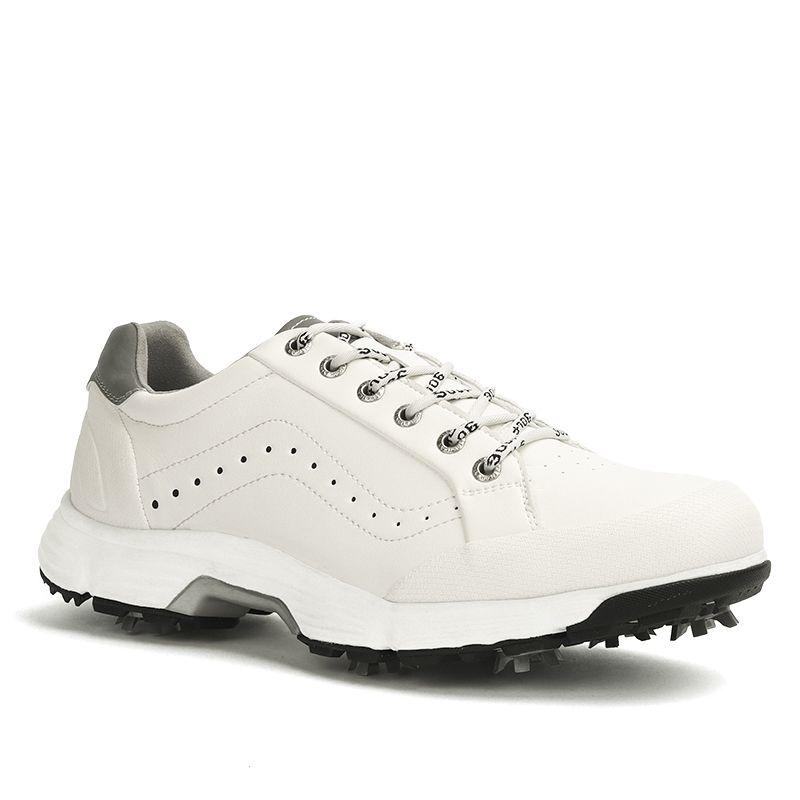 Product Introduction of Foreign Trade Low-Top Men's Golf Waterproof Sneakers Non-Slip plus Size with Studs Golf Sports Leisure Training Shoes Men's Xz25036 14