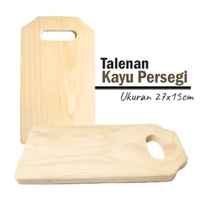 Talenan Kayu Ukuran Sedang Alas Pemotong Bentuk Kotak Persegi Panjang mr.satbot