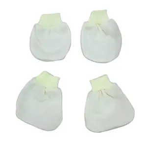 Sarung Tangan Bayi Polos Baru Lahir 12 Set Newborn dengan Motif Polos/Rib