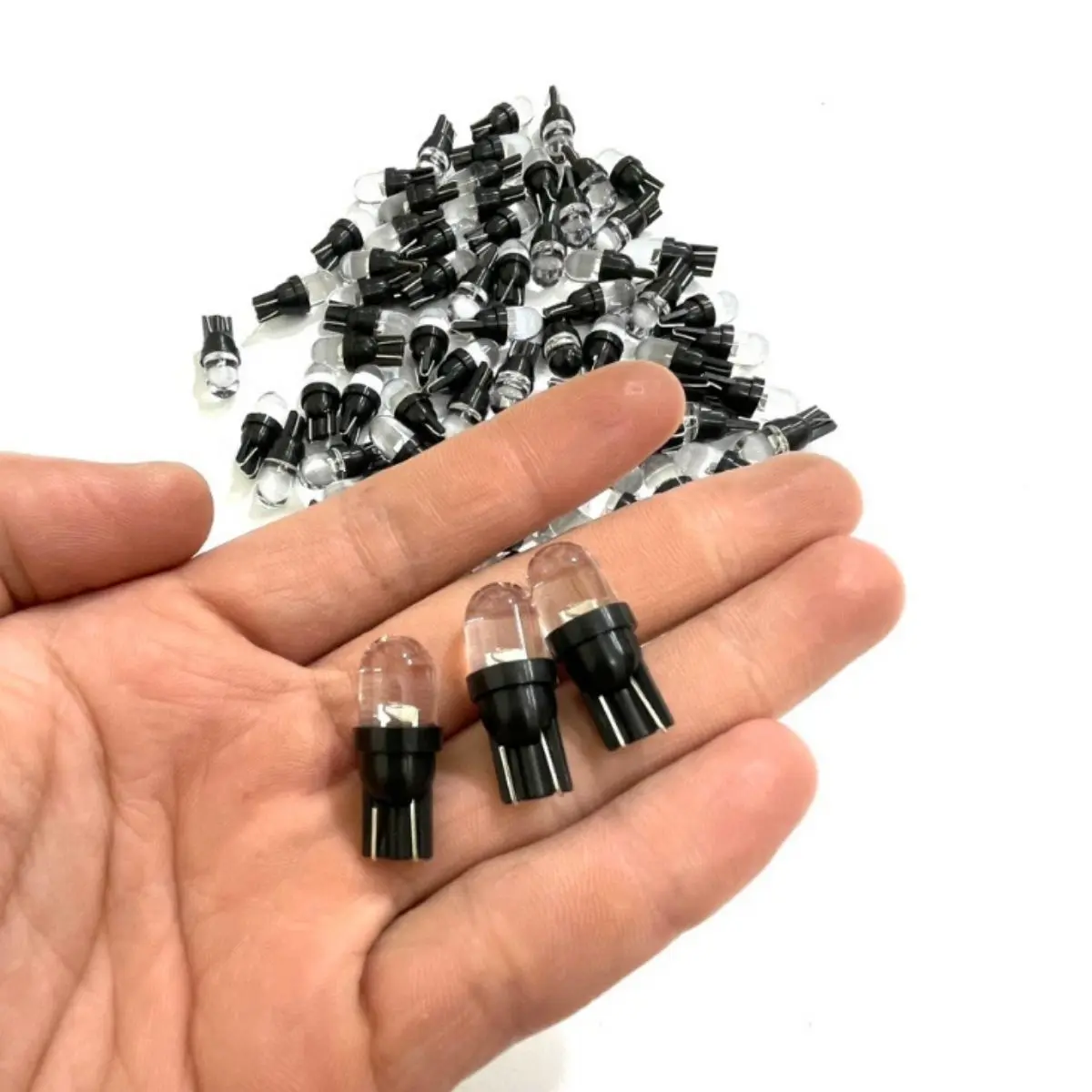 Combo 10 Đèn LED T10 7 Màu - 12V Điện Bình Nhẹ Điện Lắp Xi Nhan , Đèn Báo Số , Soi Biển - Phụ Tùng Phụ Kiện Đèn Xe Máy