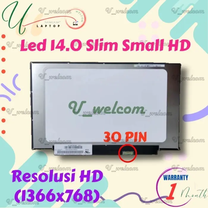 Layar Led Lcd A416E A416JP A416M A416MA A416  A416J A416JA A416EA A416EP A416MAO 14.0 slim 30 Pin Small Frame - Fhd