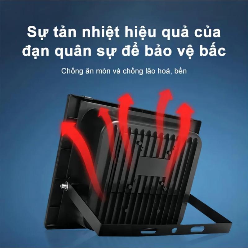 【Bán hàng trực tiếp từ nhà máy】Đèn năng lượng mặt trời 100W - Bảo hành 2 năm, Chống nước IP67 5